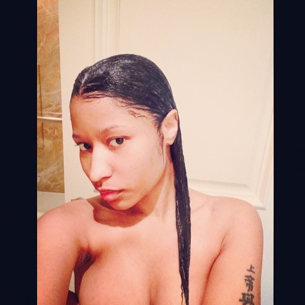 Nicki Minaj Shower Selfies